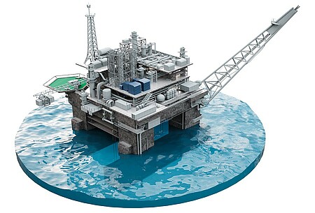 Öl - und Gasindustrie Offshore und Onshore