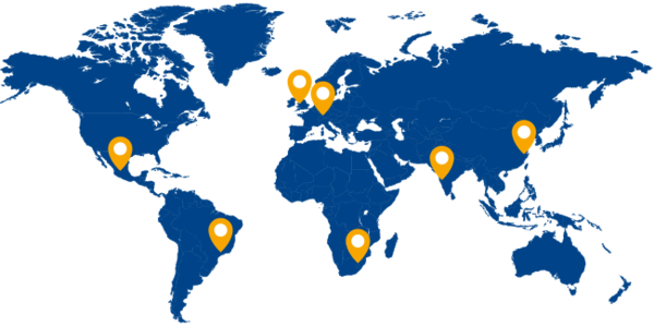 Worldwide engineering hubs