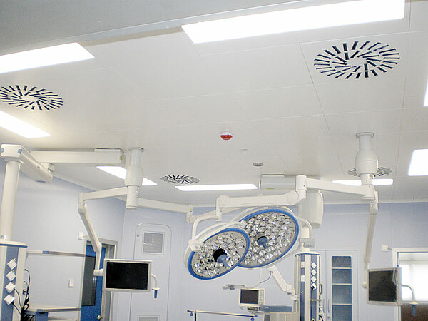 Finaler Spielzug der Klinik: die Raumlufttechnische (RLT) Anlage.