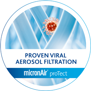 Proven viral aerosol filtration